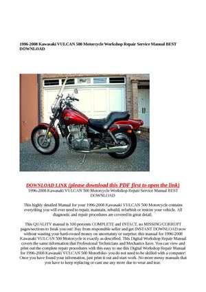 Motorcycle service manuals free download