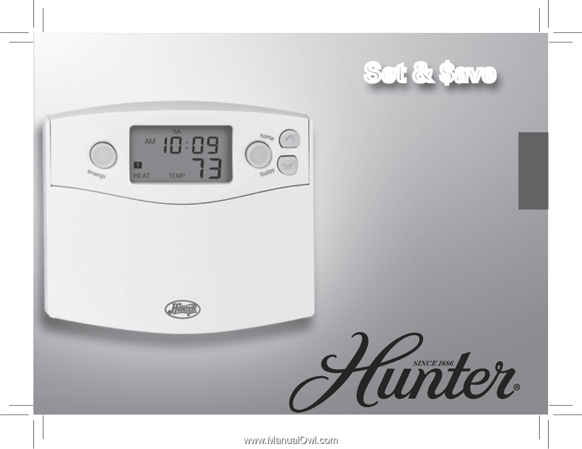 Hunter thermostats manual download for pc